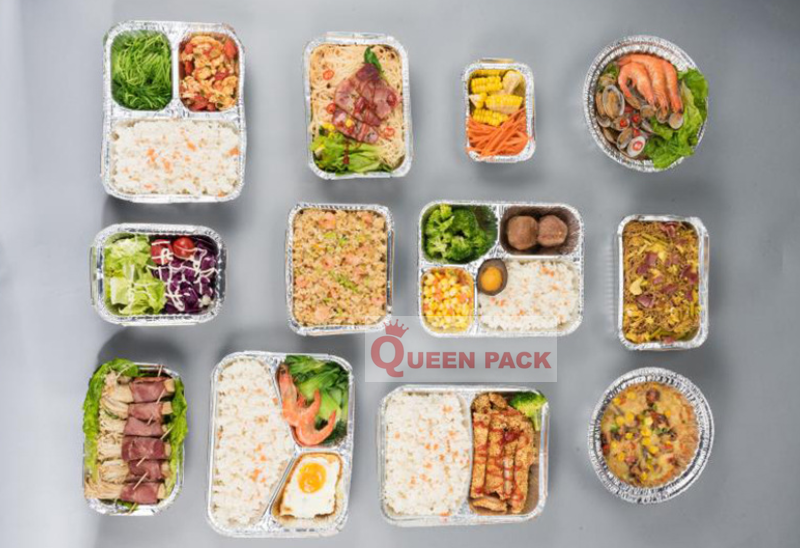 Hộp nhôm, khay nhôm - Bao Bì Thực Phẩm Queen Pack - Công ty TNHH Queen Pack